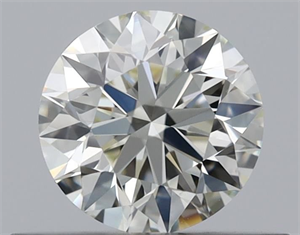Picture of Natural Diamond 0.40 Carats, Round with Excellent Cut, L Color, VS1 Clarity and Certified by GIA