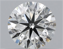Natural Diamond 0.50 Carats, Round with Very Good Cut, L Color, VS2 Clarity and Certified by GIA