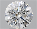 Natural Diamond 2.22 Carats, Round with Excellent Cut, H Color, VS2 Clarity and Certified by GIA
