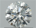 Natural Diamond 0.58 Carats, Round with Excellent Cut, G Color, SI2 Clarity and Certified by GIA