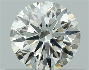 Picture of Natural Diamond 0.41 Carats, Round with Excellent Cut, L Color, VS2 Clarity and Certified by GIA