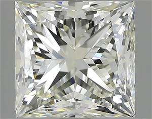 Picture of Natural Diamond 3.01 Carats, Princess with  Cut, J Color, VVS2 Clarity and Certified by IGI