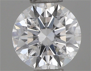 Picture of Natural Diamond 0.40 Carats, Round with Excellent Cut, D Color, I1 Clarity and Certified by GIA