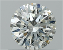 Natural Diamond 0.57 Carats, Round with Excellent Cut, J Color, I1 Clarity and Certified by GIA