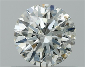 Picture of Natural Diamond 0.57 Carats, Round with Excellent Cut, J Color, I1 Clarity and Certified by GIA
