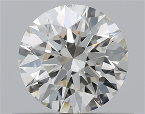 Picture of Natural Diamond 0.53 Carats, Round with Excellent Cut, K Color, VS1 Clarity and Certified by GIA