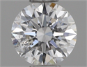 Natural Diamond 0.41 Carats, Round with Excellent Cut, D Color, I1 Clarity and Certified by GIA