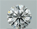Natural Diamond 0.70 Carats, Round with Very Good Cut, H Color, I1 Clarity and Certified by GIA