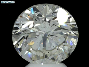 Picture of Natural Diamond 5.69 Carats, Round with Excellent Cut, K Color, SI2 Clarity and Certified by GIA
