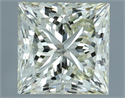 Natural Diamond 1.01 Carats, Princess with  Cut, L Color, SI2 Clarity and Certified by IGI