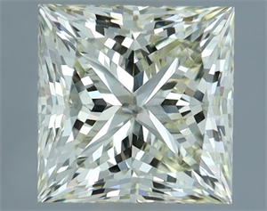 Picture of Natural Diamond 1.01 Carats, Princess with  Cut, L Color, SI2 Clarity and Certified by IGI