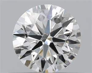 Picture of Natural Diamond 0.52 Carats, Round with Excellent Cut, I Color, VS2 Clarity and Certified by GIA