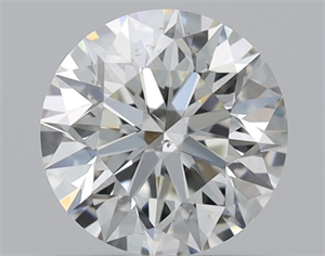 Picture of Natural Diamond 0.53 Carats, Round with Excellent Cut, I Color, SI1 Clarity and Certified by GIA