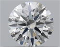 Natural Diamond 0.40 Carats, Round with Excellent Cut, H Color, SI1 Clarity and Certified by GIA