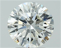 Natural Diamond 2.50 Carats, Round with Excellent Cut, J Color, SI2 Clarity and Certified by GIA