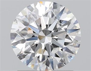 Picture of Natural Diamond 1.50 Carats, Round with Excellent Cut, F Color, VVS2 Clarity and Certified by GIA