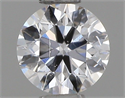 Natural Diamond 0.40 Carats, Round with Very Good Cut, D Color, I1 Clarity and Certified by GIA