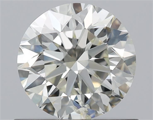 Picture of Natural Diamond 0.70 Carats, Round with Very Good Cut, L Color, SI2 Clarity and Certified by GIA