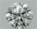 Natural Diamond 0.54 Carats, Round with Excellent Cut, K Color, I1 Clarity and Certified by GIA