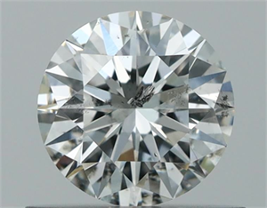 Picture of Natural Diamond 0.53 Carats, Round with Excellent Cut, H Color, SI2 Clarity and Certified by GIA