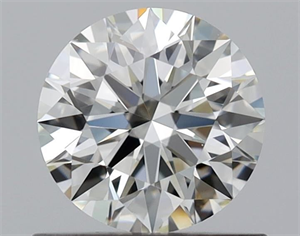 Picture of Natural Diamond 0.70 Carats, Round with Excellent Cut, J Color, VS1 Clarity and Certified by GIA