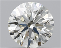 Natural Diamond 0.53 Carats, Round with Excellent Cut, L Color, VS2 Clarity and Certified by GIA