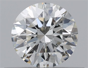 Picture of Natural Diamond 0.41 Carats, Round with Excellent Cut, J Color, VS2 Clarity and Certified by GIA