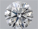 Natural Diamond 0.50 Carats, Round with Very Good Cut, G Color, SI2 Clarity and Certified by GIA