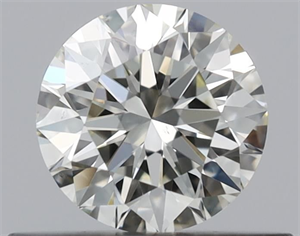 Picture of Natural Diamond 0.42 Carats, Round with Excellent Cut, L Color, VS2 Clarity and Certified by GIA