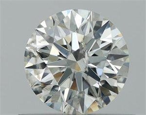 Picture of Natural Diamond 0.54 Carats, Round with Excellent Cut, J Color, I1 Clarity and Certified by GIA