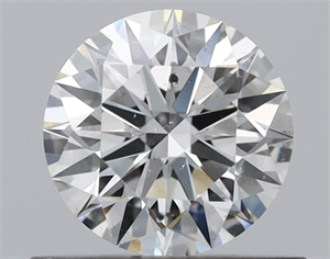 Picture of Natural Diamond 0.55 Carats, Round with Excellent Cut, G Color, SI1 Clarity and Certified by GIA