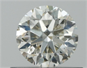 Natural Diamond 0.51 Carats, Round with Very Good Cut, K Color, I1 Clarity and Certified by GIA