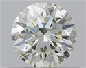 Natural Diamond 0.51 Carats, Round with Excellent Cut, L Color, VS1 Clarity and Certified by GIA