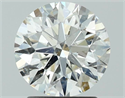 Natural Diamond 2.01 Carats, Round with Excellent Cut, H Color, SI2 Clarity and Certified by GIA