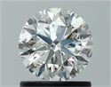 Natural Diamond 1.01 Carats, Round with Very Good Cut, I Color, I1 Clarity and Certified by GIA