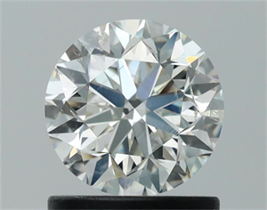 Picture of Natural Diamond 1.01 Carats, Round with Very Good Cut, I Color, I1 Clarity and Certified by GIA