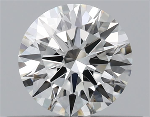 Picture of Natural Diamond 0.41 Carats, Round with Excellent Cut, J Color, VS1 Clarity and Certified by GIA