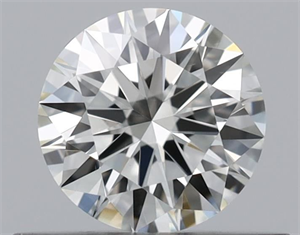 Picture of Natural Diamond 0.41 Carats, Round with Excellent Cut, K Color, VS1 Clarity and Certified by GIA