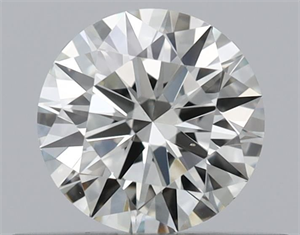 Picture of Natural Diamond 0.41 Carats, Round with Excellent Cut, K Color, VS2 Clarity and Certified by GIA