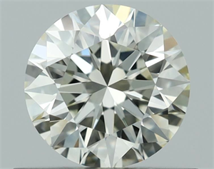 Picture of Natural Diamond 0.53 Carats, Round with Excellent Cut, L Color, VVS2 Clarity and Certified by GIA