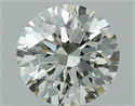 Natural Diamond 0.41 Carats, Round with Excellent Cut, K Color, VVS2 Clarity and Certified by GIA