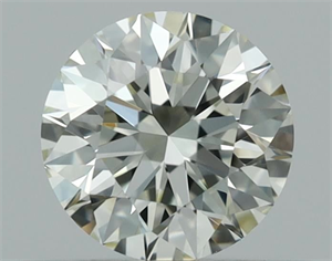 Picture of Natural Diamond 0.41 Carats, Round with Excellent Cut, K Color, VVS2 Clarity and Certified by GIA