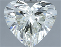 Natural Diamond 2.54 Carats, Heart with  Cut, J Color, SI1 Clarity and Certified by IGI