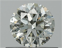 Natural Diamond 0.51 Carats, Round with Very Good Cut, K Color, I1 Clarity and Certified by GIA