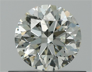 Picture of Natural Diamond 0.51 Carats, Round with Very Good Cut, K Color, I1 Clarity and Certified by GIA
