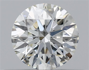 Picture of Natural Diamond 0.40 Carats, Round with Excellent Cut, K Color, VS2 Clarity and Certified by GIA