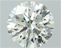Diamante Natural 3.41 quilates, Redondo , Color K, claridad SI2 y certificado GIA