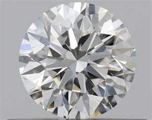 Picture of Natural Diamond 0.44 Carats, Round with Excellent Cut, I Color, VS2 Clarity and Certified by GIA