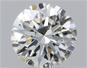 Natural Diamond 0.43 Carats, Round with Excellent Cut, J Color, VS1 Clarity and Certified by GIA