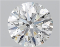 Natural Diamond 1.70 Carats, Round with Excellent Cut, H Color, SI2 Clarity and Certified by GIA